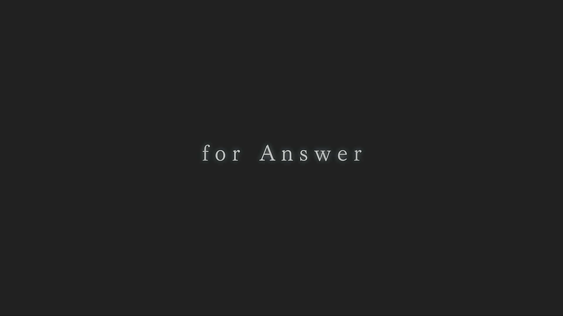 for Answer
